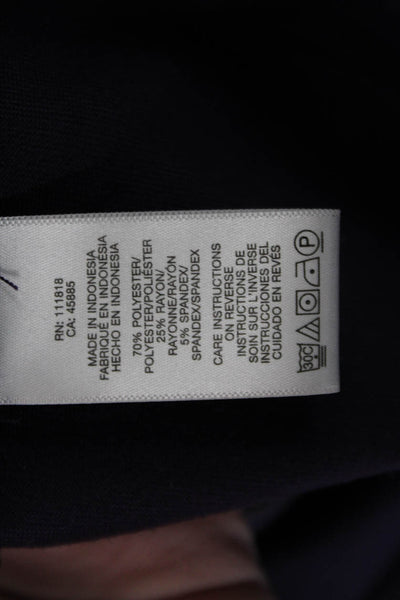 Michael Michael Kors Womens Two Button Unlined Long Sleeve Blazer Purple Size S