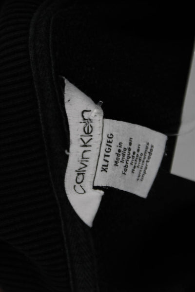 Calvin Klein Mens Windbreaker Black High Neck Size XL