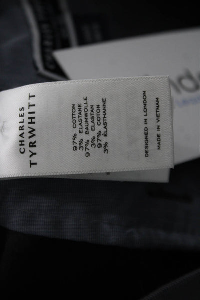 Charles Tyrwhitt Mens Chino Pants Dark Gray Big & Tall Size 38