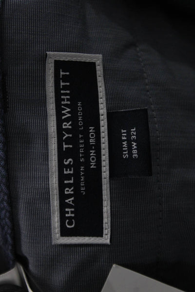 Charles Tyrwhitt Mens Chino Pants Dark Gray Big & Tall Size 38