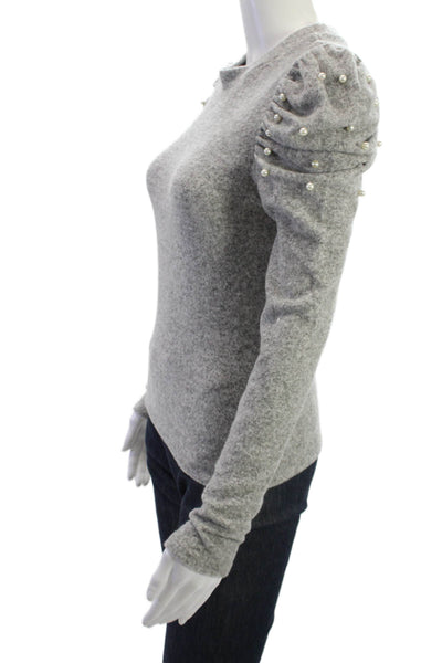 Zara Womens Gray Pullover Crew Neck Long Sleeve Sweater Size S