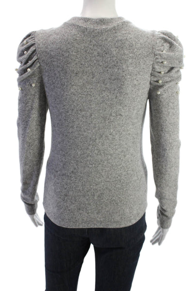 Zara Womens Gray Pullover Crew Neck Long Sleeve Sweater Size S