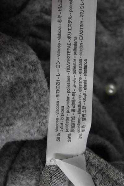 Zara Womens Gray Pullover Crew Neck Long Sleeve Sweater Size S