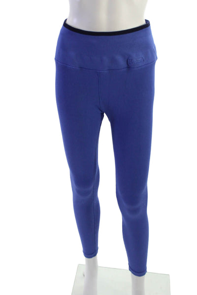 Spiritual Gangster Women Ankle Leggings Blue Nylon Elastane Size L