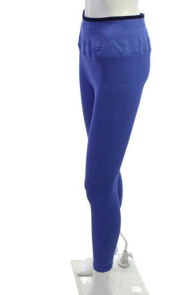 Spiritual Gangster Women Ankle Leggings Blue Nylon Elastane Size L