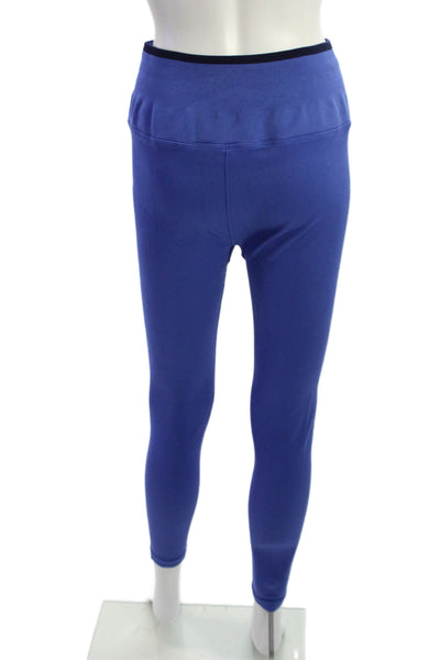 Spiritual Gangster Women Ankle Leggings Blue Nylon Elastane Size L