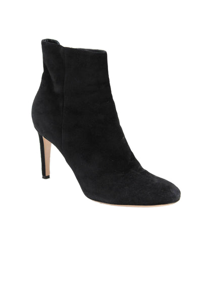 Gianvito Rossi Womens Suede High Heels Ankle Boots Shoes Black Size 9.5
