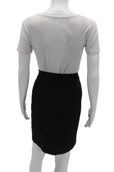 Laundry by Shelli Segal Womens Black Straight Pencil Skirt Size 0