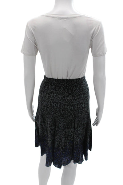 Elie Tahari Womens A-Line Flare Short Black 100% Wool Skirt Size 0