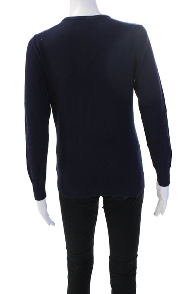 Lauren Ralph Lauren Unisex Pullover Sweater Dark Blue Crew Neck Cotton Size S