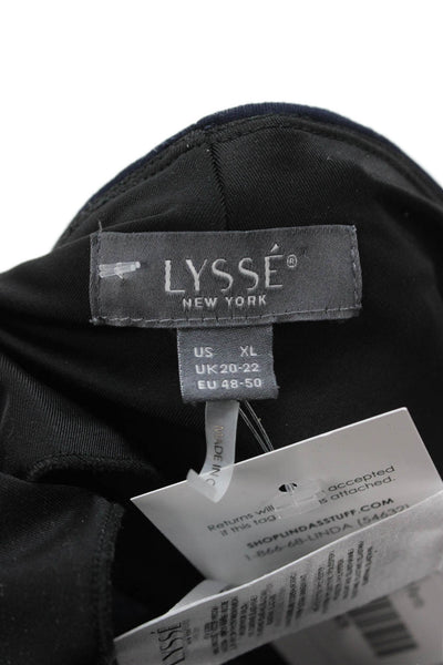 Lysse Women Plus Cropped Dark Blue Pants Size XL