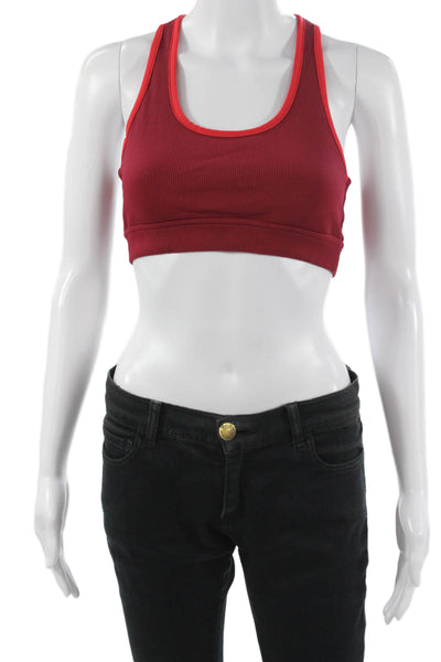 All Access Womens Pull On Sports Bra Red Size Medium