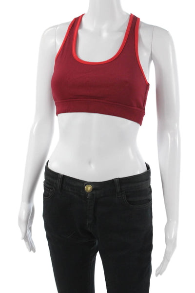 All Access Womens Pull On Sports Bra Red Size Medium