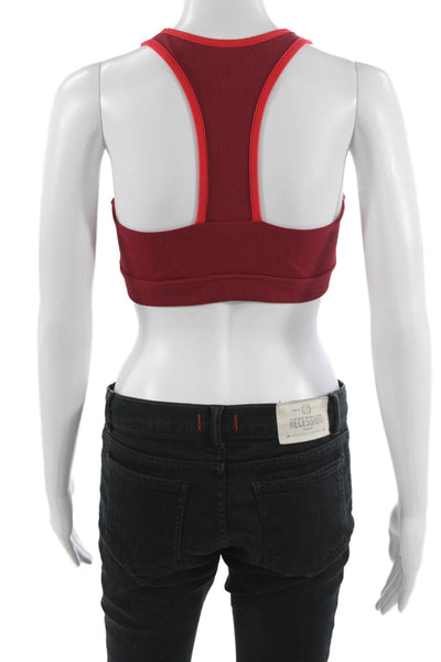 All Access Womens Pull On Sports Bra Red Size Medium