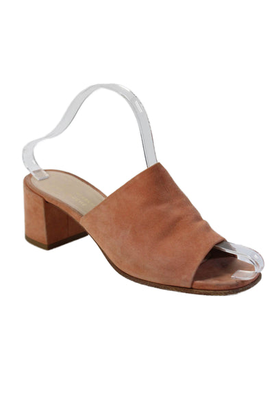 Le Bon Marche Womens Rive Gauche Slip-On Mule Sandals Pink Size 7