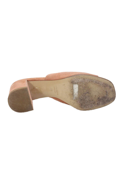 Le Bon Marche Womens Rive Gauche Slip-On Mule Sandals Pink Size 7