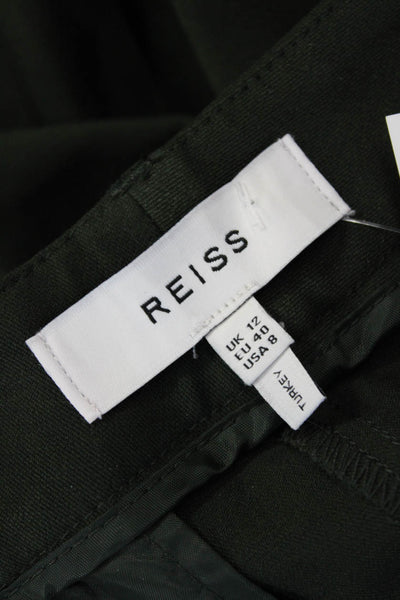 Reiss Womens Ankle Dress Pants Black Size 8