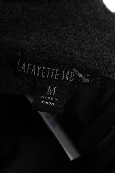 Lafayette 148 New York Unisex Dark Gray Virgin Wool Pullover Long Sleeve Size M