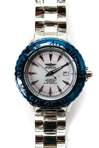Invicta Mens Stainless Steel Pro Diver Mother of Pearl Dial 23137 Automatic Watc