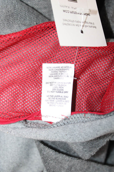 Roberto Collina Mens Designer Gray Solid Collared Button Sport Coat Size 50