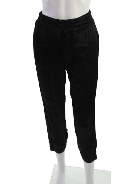 Nation LTD Women Cropped Ankle Pants Black Rayon Size XS