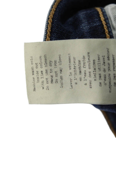 Rag & Bone Jean Womens Skinny Ankle Dark Blue Jeans Size 25