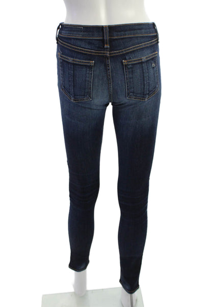 Rag & Bone Jean Women Skinny Ankle Jeans Dark Blue High Rise Size 26