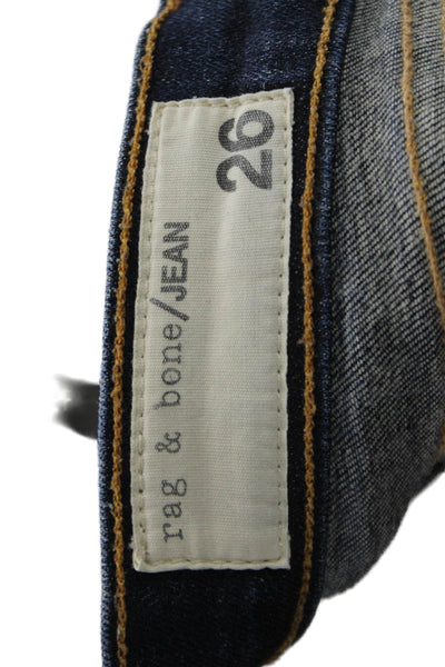 Rag & Bone Jean Women Skinny Ankle Jeans Dark Blue High Rise Size 26