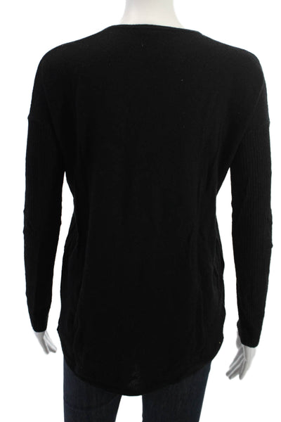 Helmut Unisex Black Pullover Sweater Round Neck Long Sleeve Size S