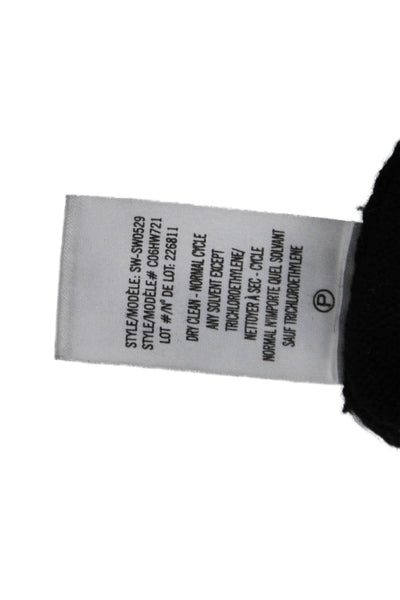 Helmut Unisex Black Pullover Sweater Round Neck Long Sleeve Size S
