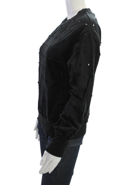 Public School Unisex Pullover Sweatshirt Black 100% Cotton Geometric Size S
