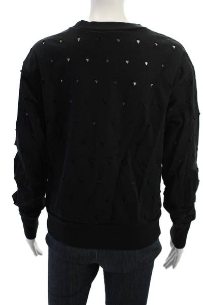 Public School Unisex Pullover Sweatshirt Black 100% Cotton Geometric Size S