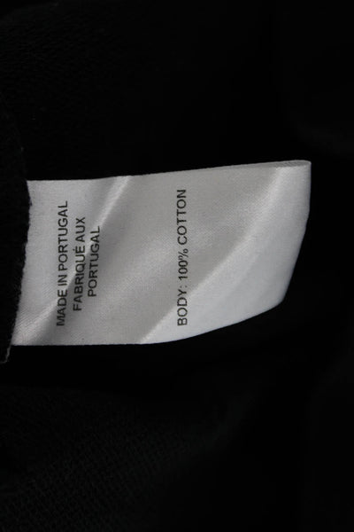 Public School Unisex Pullover Sweatshirt Black 100% Cotton Geometric Size S