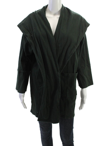 GRP1 Mens Cardigan Green 100% Cotton Graphic Print Size S