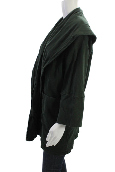 GRP1 Mens Cardigan Green 100% Cotton Graphic Print Size S