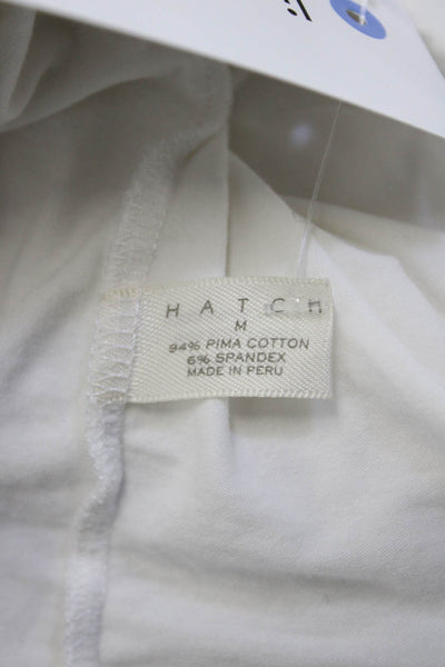 Hatch Women Maternity Camisole V Neck White Pima Cotton Spandex Buckle Size M