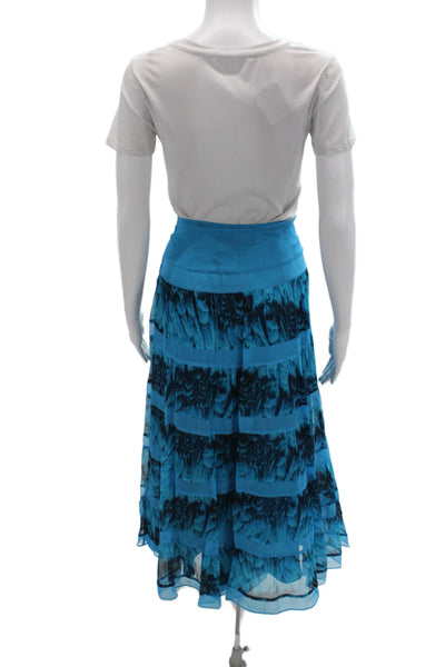Laundry by Shelli Segal Womens A-Line Maxi Skirt Blue Size 0