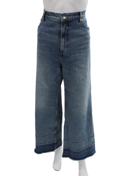 Everlane Womens Wide Leg Blue High Rise Jeans Inseam 30 Size 33
