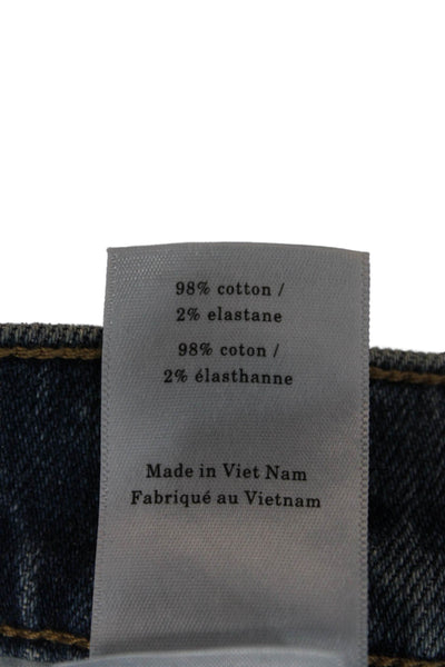 Everlane Womens Wide Leg Blue High Rise Jeans Inseam 30 Size 33