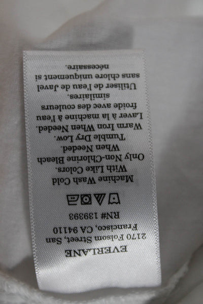 Everlane Womens Maxi Sundress White Square Neck Sleeveless Mid-Calf Size M
