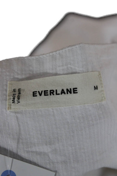 Everlane Womens Maxi Sundress White Square Neck Sleeveless Mid-Calf Size M