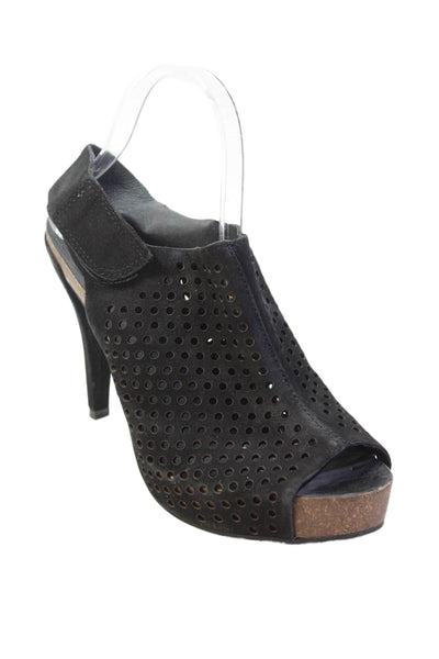 Vince Camuto Womens Open Toe Slingback Heels Black Size 39.5 9.5M
