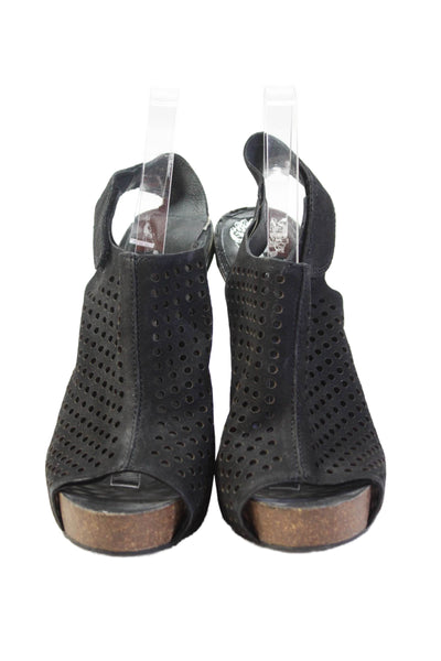 Vince Camuto Womens Open Toe Slingback Heels Black Size 39.5 9.5M