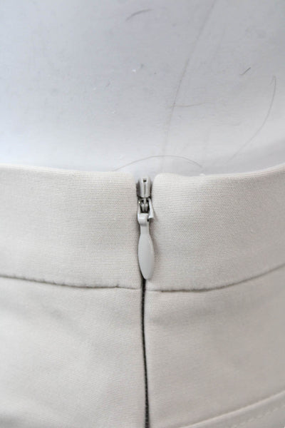 Akris Punto Women Beige Cropped Ankle Dress Pants Zip Size 8