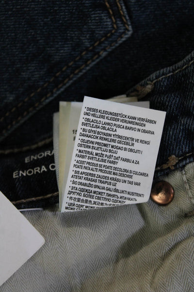 DL1961 Unisex Straight Jeans Dark Blue High Rise 28 Inseam Size 26