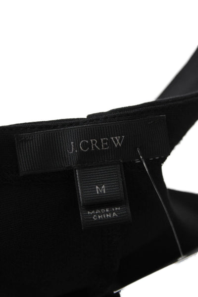 J Crew Women Black Sleeveless Round Neck Tank Size M