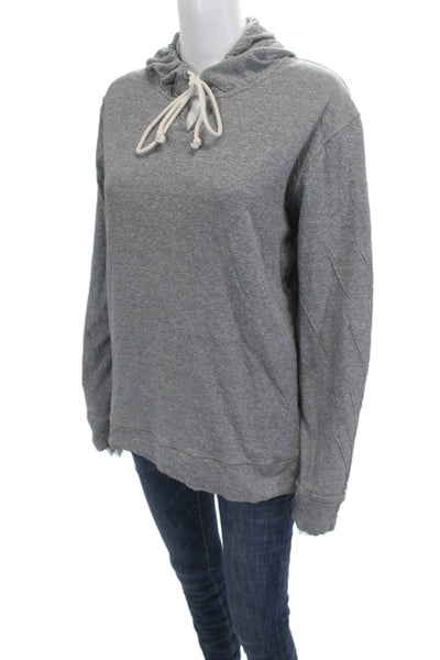 Scotch & Soda Unisex Pullover Hoodie Gray 100% Cotton Long Sleeve Size M