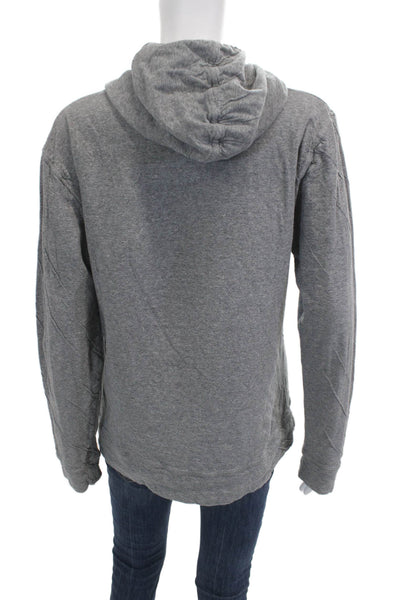 Scotch & Soda Unisex Pullover Hoodie Gray 100% Cotton Long Sleeve Size M