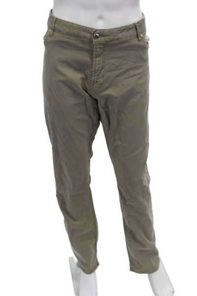 Peter Millar Mens Brown Chinos 90% Polyamide 10% Elastane Size 42
