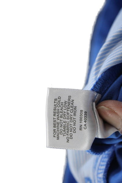 Peter Millar Mens Chino Pants Blue Polyester Button Size 42